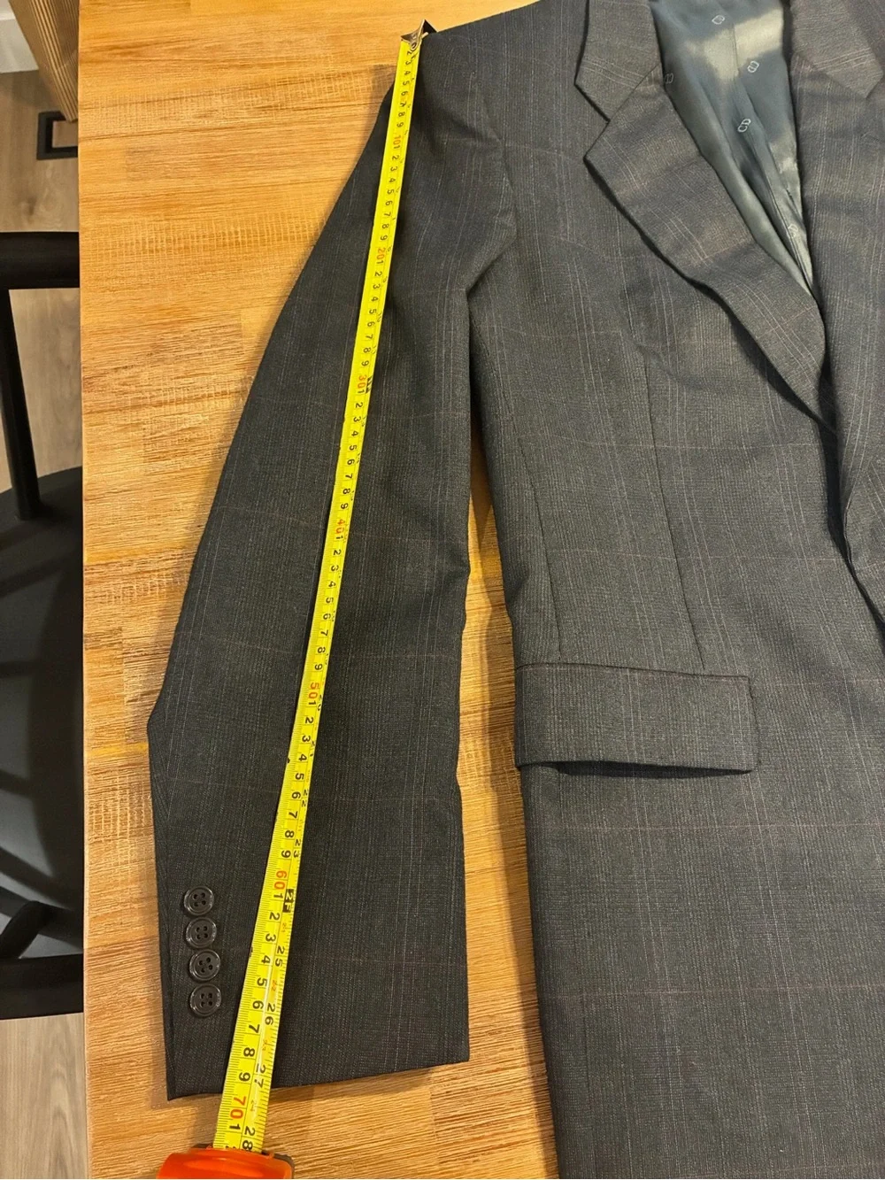 CHRISTIAN DIOR Vintage Monsieur Blazer Sport Coat Men’s 44R Gray Plaid